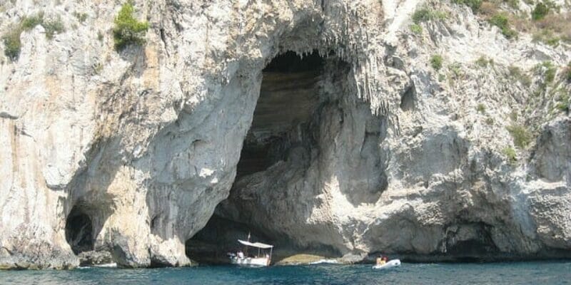 Eingang in die Blaue Grotte von Capri