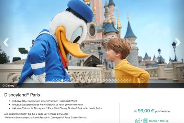 Disneyland Paris Eintritt und Hotel