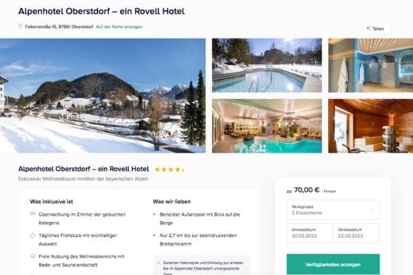 Alpenhotel Oberstdorf Angebot
