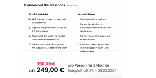 Thermen Bad Nieuweschans Angebot Thermen Bad Nieuweschans Angebot