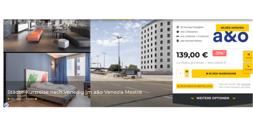 Venedig Kurztrip Angebot mit Hotel Venedig Kurztrip Angebot mit Hotel