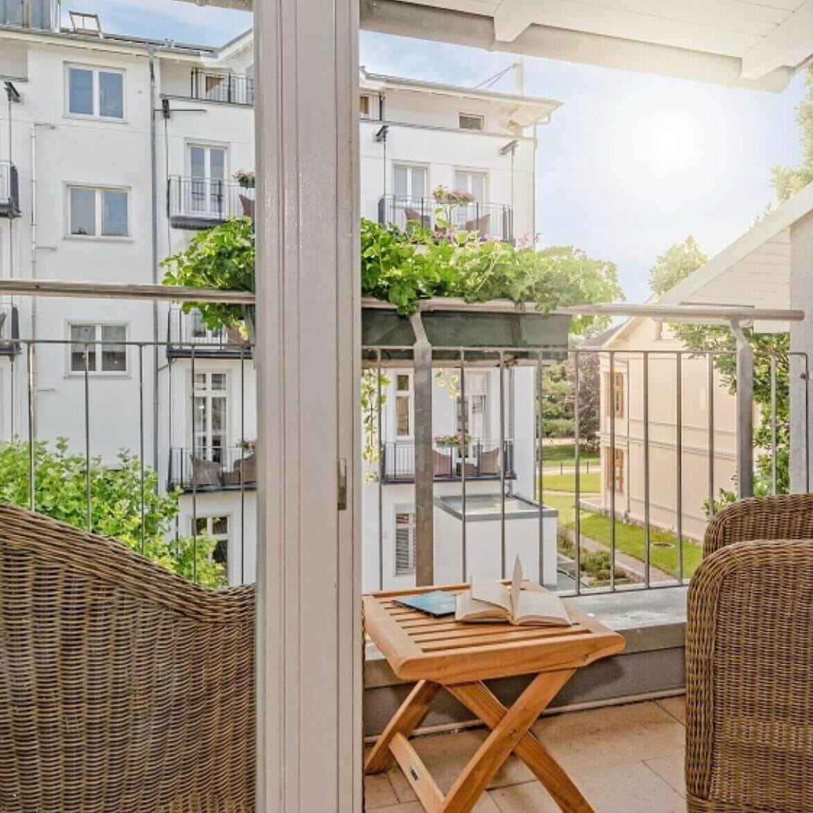 Gemütlicher Balkon mit Ausblick