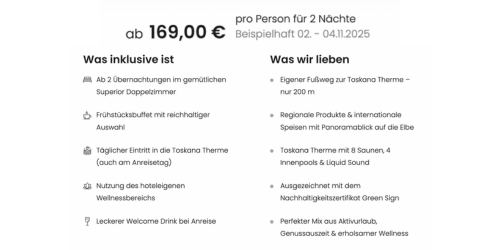 Toskana Therme Bad Schandau Angebote