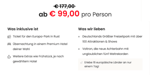 Europa-Park Angebot mit Übernachtung Europa-Park Angebot mit Übernachtung