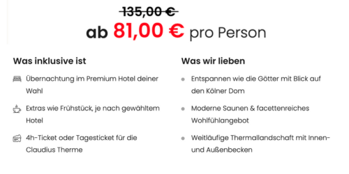 Claudius Therme Angebote mit Hotel