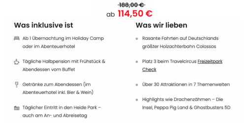 Heide Park mit Übernachtung im Hotel und Eintritt Heide Park mit Übernachtung im Hotel und Eintritt