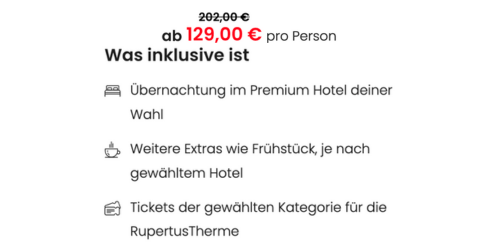 RupertusTherme Angebote mit Übernachtung RupertusTherme Angebote mit Übernachtung