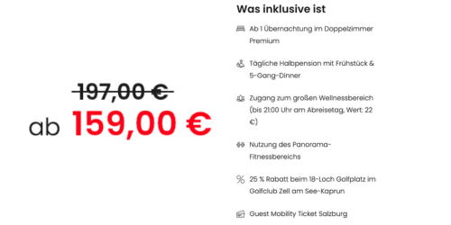 TAUERN SPA Kaprun Angebote